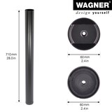 thumbnail of WAGNER Möbelbein/Systemrohr TENO - Ø 60 x 870 mm, individuell kombinierbar, Stahl, schwarz, Tragkraft 50 kg - 12301101