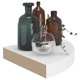 thumbnail of vidaXL Eck-Schweberegale 2 Stk. Weiß 25x25x3,8 cm MDF