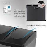 thumbnail of WellHome - Contenitore nera 45L con 3 scomparti + rotolo 20 sacchetti da 20L con chiusura automatica