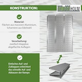 thumbnail of DREIBREIT by TRUTZHOLM 3-fach Auffahrrampe klappbar Alu  255cm 115 cm Breite 1020kg grau gelocht