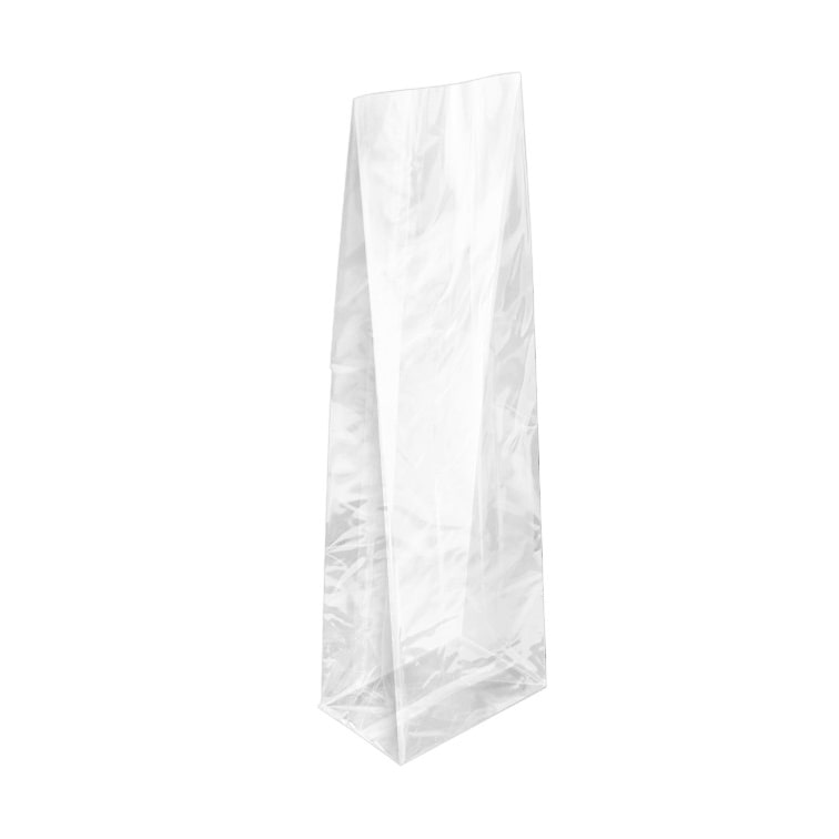 MONOUSO - Plastic Zak Vierkant Bodem 8x24+5cm G-160 (100 Stuks)