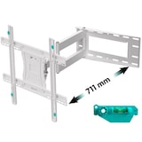 thumbnail of ONKRON Wandhalterung für 40-75 Zoll TVs bis 68 kg, schwenkbar, neigbar, ausziehbar, max 600x400 VESA, Weiß M7L-W