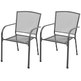 thumbnail of vidaXL Tuinstoelen stapelbaar 2 st staal grijs