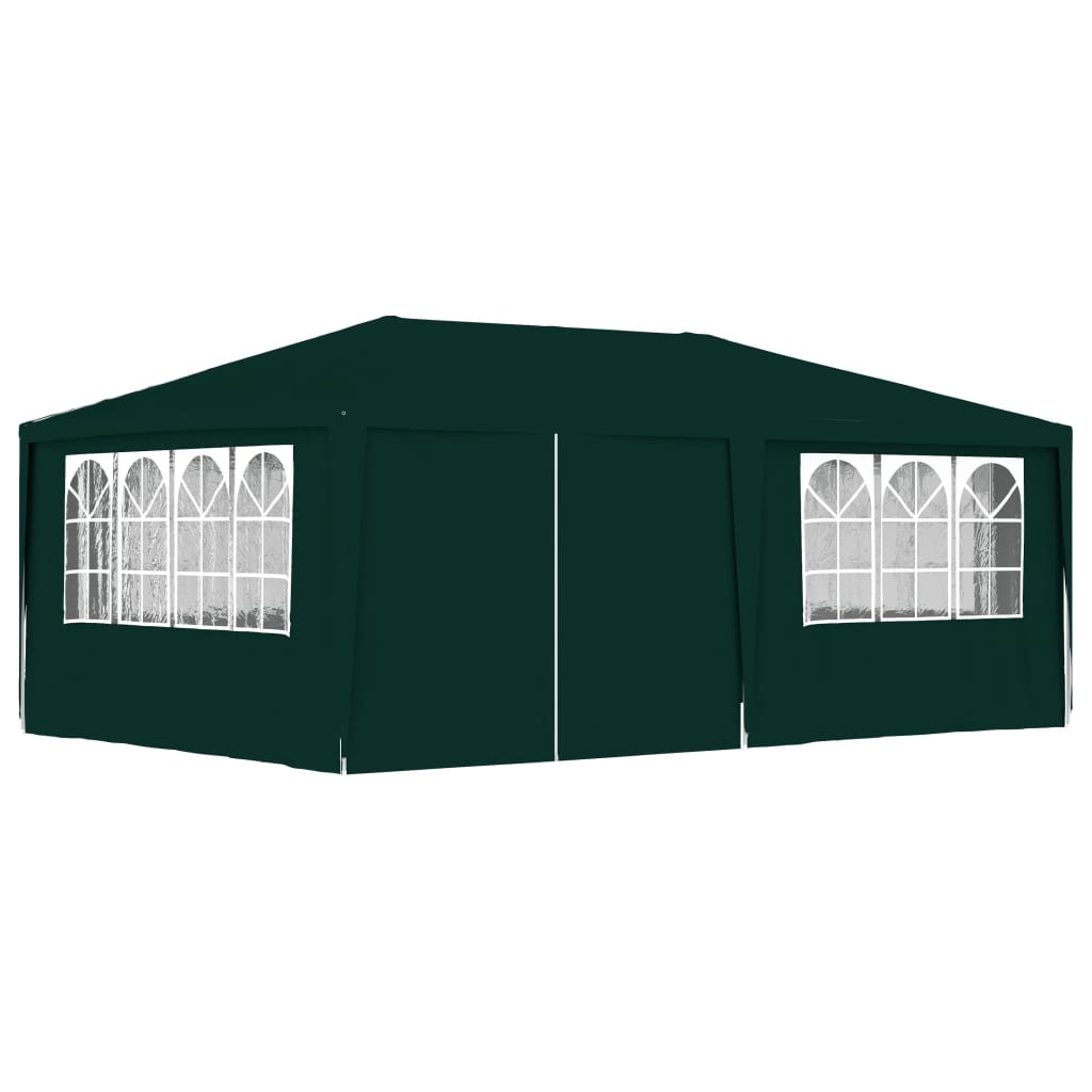 vidaXL Partytent met zijwanden professioneel 90 g/m² 4x6 m groen