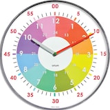 thumbnail of Horloge murale d'apprentissage, sur pile, diam. 30 cm, coloris multicolore