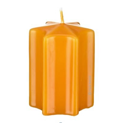 Sternkerzen Schwimmkerzen Honig Natur 3,5 x Ø 6 cm, 16 Stück