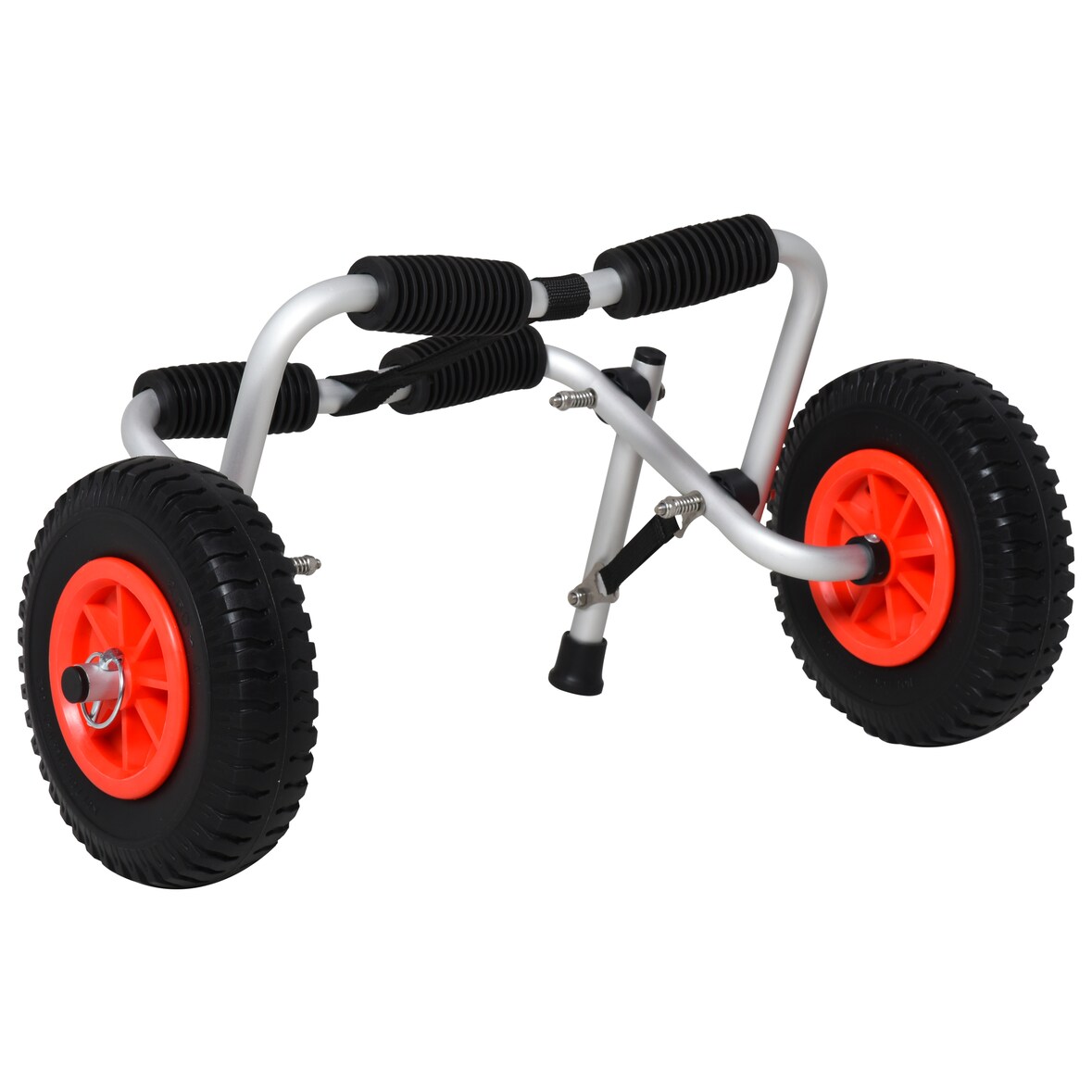 HOMCOM Carrello per Kayak e Canoa Pieghevole Alluminio con Imbottiture