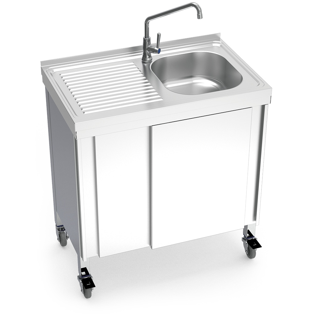 Lava-loiça automático portátil com água fria 800x500x865 mm