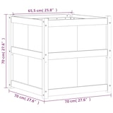 thumbnail of vidaXL Plantenbak 70x70x70 cm massief grenenhout