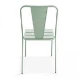 thumbnail of Chaise en métal vert sauge