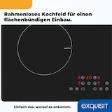 thumbnail of Exquisit Kochfeld EKI 601-2.3 | Induktion | Touch Control | 4 Kochstellen | Rahmenlos | 7000 W
