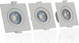 thumbnail of Satz von 3 verstellbaren quadratischen LED-Ringen 90x90mm 6