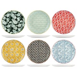thumbnail of 6 x assiettes plates assorties COLORFUL - 19 cm - H&H