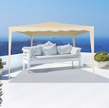 thumbnail of Gazebo de jardim desmontável 300x300x240 cm creme Aktive