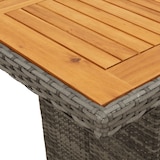 thumbnail of vidaXL 9-tlg. Garten-Essgruppe mit Kissen Grau Poly Rattan
