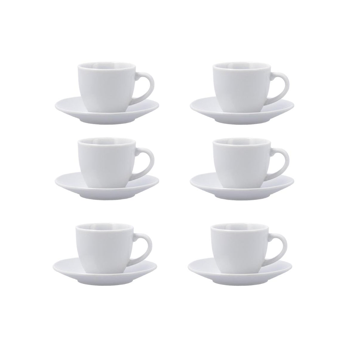 Quid New Renova Set 6 Chávenas Com Prato Porcelana 9Cl