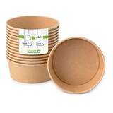 thumbnail of greenbox - Kartonschale / Salatschale (Premium) 650 ml, Ø 150 mm, braun, rund, 300 St.