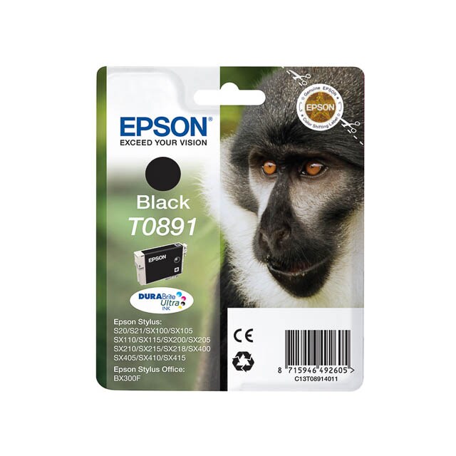 Cartucho De Tinta Original Epson T0891/ Negro