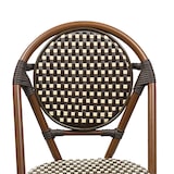 thumbnail of METRO PROFESSIONAL Cadeira empilhável, alumínio / vime PE, castanho / bege