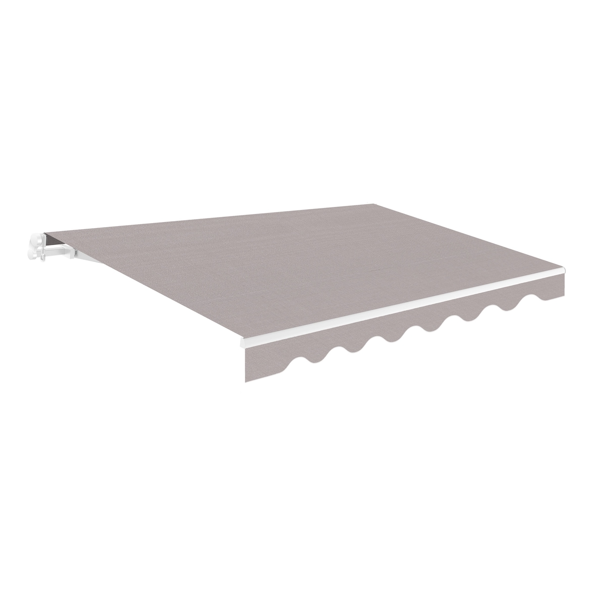 Wasabi - Toldo Exterior Enrollable 4x2,5 Gris - Lona Poliéster – Estructura Aluminio Inclinación Regulable