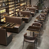 thumbnail of 360Home Zweisitzer-Sofa Gastronomiemöbel Cafe Bar Restaurants Hotel Einrichtung Stuhl 120*60*90cm 【Y-02】Braun