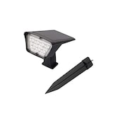 thumbnail of Lot de 2 spots solaires projecteur 2 en 1 à piquer ou à fixer rectangulaires éclairage puissant dimmable LED blanc CURTIS H 31.5cm