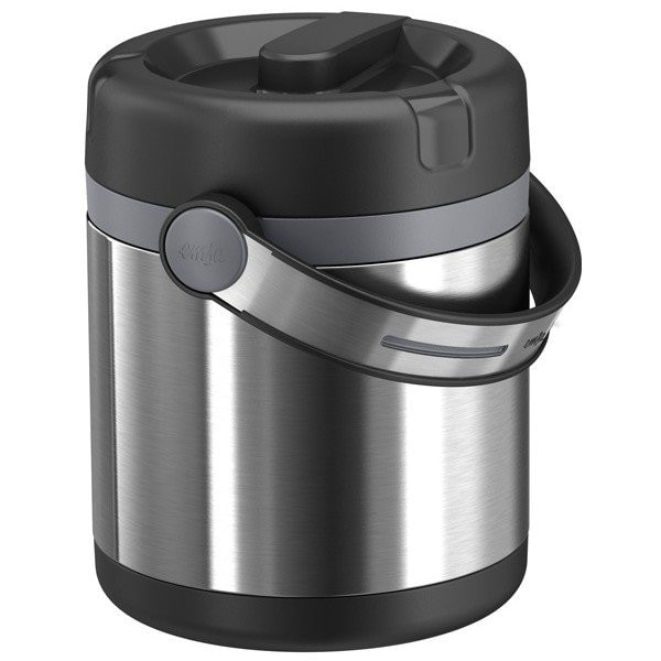 EMSA MOBILITY Thermosflasche 1,2 l Anthrazit, Schwarz, Edelstahl