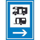 thumbnail of Wohnmobil- und Wohnwagenplatz rechts Schild A0 (841x1189mm)