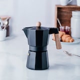 thumbnail of Lacor - 62048 - Cafetière italienne noire Trento, cafetière express, fonte d'aluminium, capacité 9 tasses