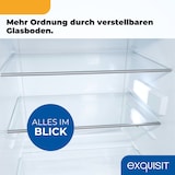 thumbnail of Exquisit Kühlschrank ohne Gefrierfach, 134 Liter, Schnellkühlen, Alarmfunktion, Vollraumkühlschrank 55 cm Breite, KS516-V-HE-011D weiss