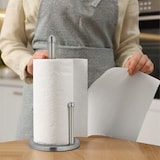 thumbnail of Relaxdays Küchenrollenhalter stehend, Küchenrollenständer Edelstahl, Rollenhalter mit Abrollstop, HxD 35 x 15 cm, silber