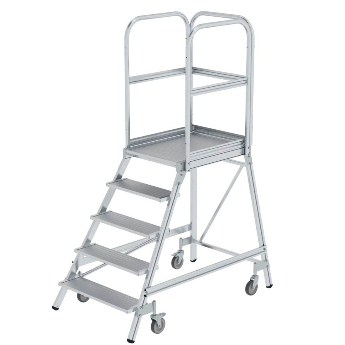 Podesttreppe 50105 einseitig 5 Stufen