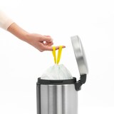 thumbnail of Brabantia RVS-afvalemmer Roestvrij-staal 180 mm 235 mm 270 mm zilver