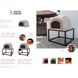 thumbnail of MF - Houtgestookte Buitenoven van Beton Model STROMBOLI (Wit - 120 x 120 x 165 cm) – Geïsoleerd met Kurk en 3 Keramische Dekens