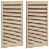 thumbnail of vidaXL Kastdeur 2 pcs Naturel 140.5x2x59.5 cm Massief grenenhout