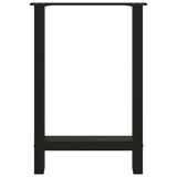 thumbnail of Helloshop26 - Set mit 2 verstellbaren quadratischen Esstischbeinen 60 x 72 cm robuste Konstruktion modernes Design aus schwarzem 02_0057544
