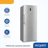 thumbnail of Exquisit Gefrierschrank GS380-NF-H-050E inoxlook | 380 l Nutzinhalt | Edelstahloptik