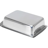 thumbnail of Butterdose Butterglocke Butterschale 16x11x4cm Edelstahl Küche Gastro Margarine