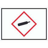 thumbnail of Schild Gasflasche Gas unter Druck Symbol A3 (297x420mm)