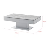 thumbnail of Helloshop26 - Mesa de centro para sala de estar com 2 compartimentos de arrumação 110 cm efeito de concreto cinza 03_0006146