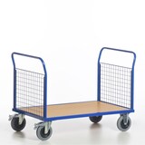 thumbnail of Rollcart Gitter-Doppelstirnrandwagen 02-6055, Ladefläche 850x500 mm, Tragkraft: 500 kg, blau