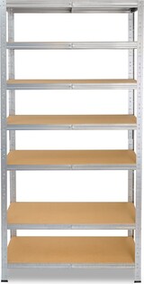 thumbnail of shelfplaza HOME 180x45x30 cm Schwerlastregal in verzinkt mit 7 Böden und 125 kg Traglast pro Boden