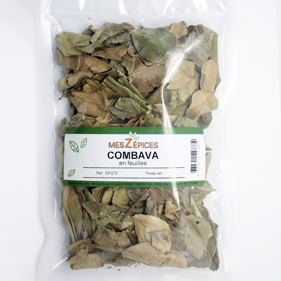 MesZépices - Combava feuilles (citron kaffir) - Sachet de 100 g