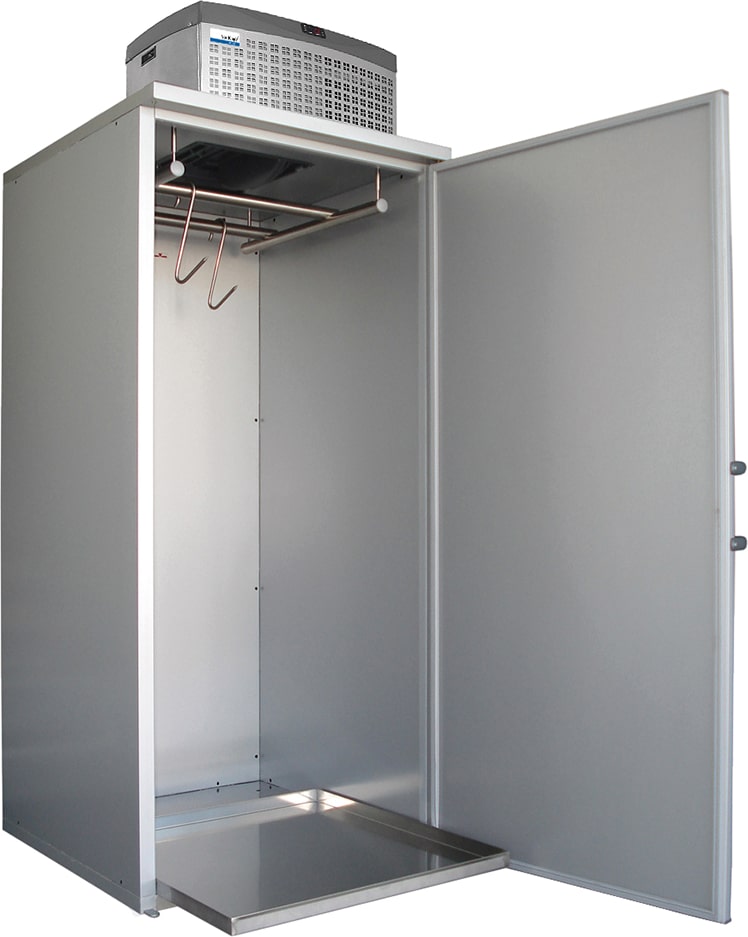 NORDCAP COOL-LINE Wildkühlzelle MWZ 2000 POWER für Wild, RAL 9006 (Weißaluminium)
