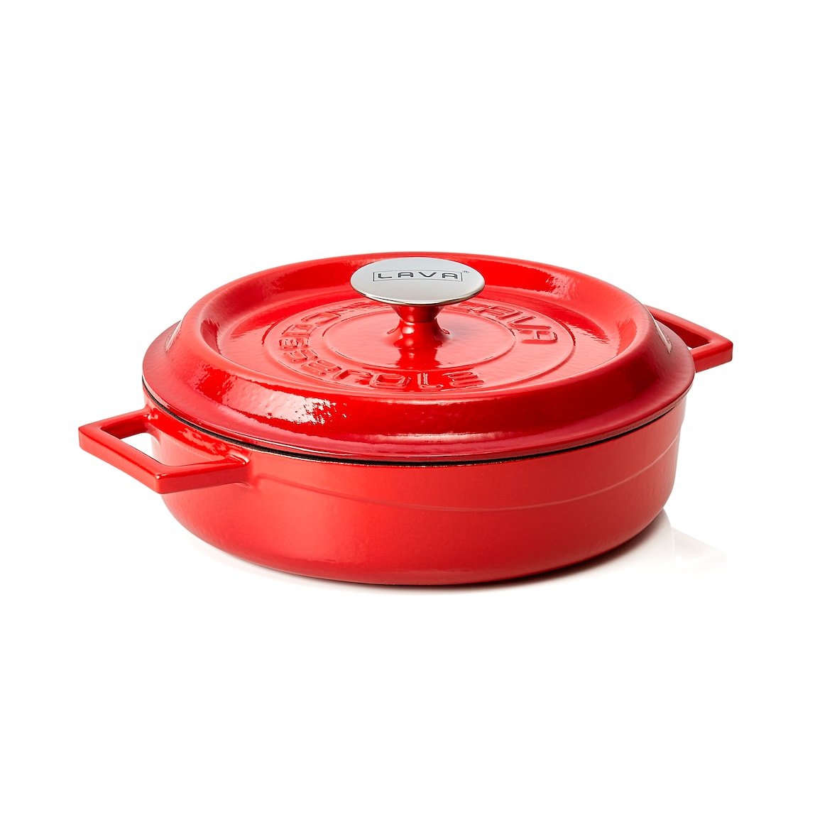 Cocotte diam 25cm - hoogte 65mm - rood - WAS Duitsland