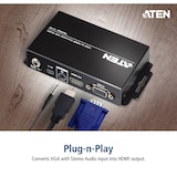thumbnail of Convertitore da VGA a HDMI ATEN VC182 con funzione di ridimensionamento