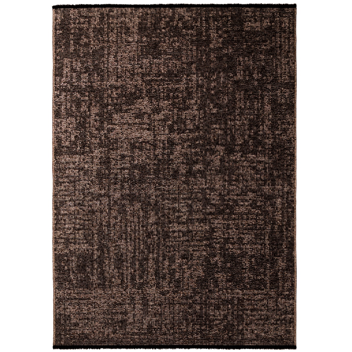 Teppich Flur Einfarbig Pflegeleicht Waschbar Wohnzimmer Schlafzimmer Schadstoffgeprüft Braun 140x200 cm OEKO-TEX – TITLIS von Kadima Design