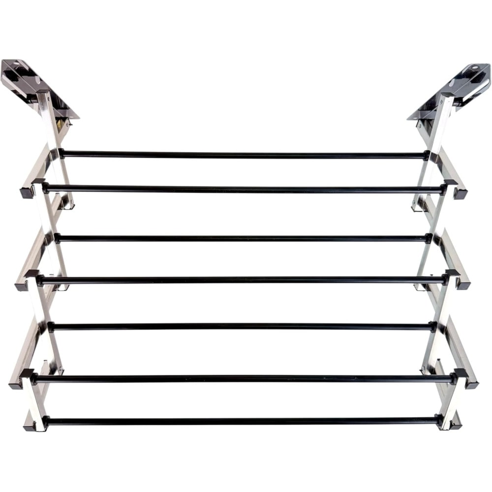 Tendedero de Pared Plegable de  104cm Ancho de Acero Inoxidable 10 Metros COSHANO