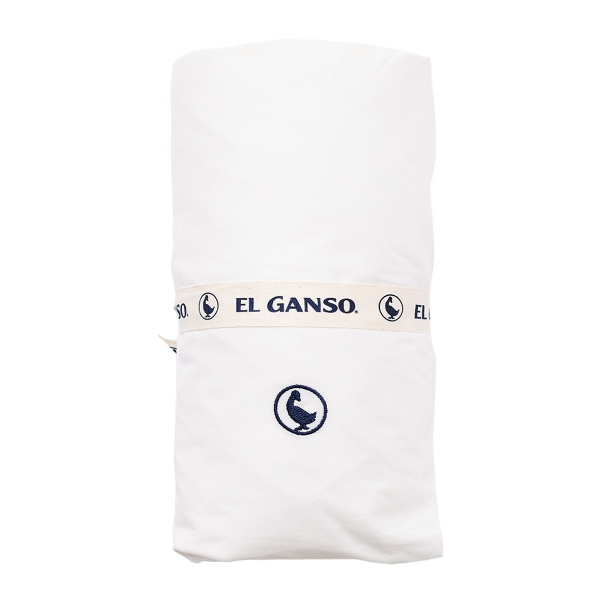 El Ganso - Lençol Ajustado 160x200+30cm Aba Branca - 100% Algodão 180TC com Logo Bordado