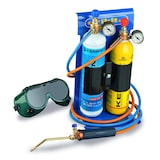 thumbnail of Chalumeau Bi-Gaz Oxygène Propane Pro 3300°C : Kit Complet Soudage & Brasage, Coupe Acier 5 mm, Détendeurs, Manomètres KEMPER